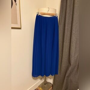 Anthropologie Sparkle & Fade Maxi Skirt in Royal Blue sz 4